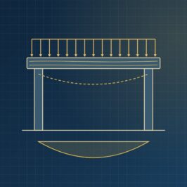 Calcolo trave in legno per un pergolato con carico distribuito e diagramma del momento